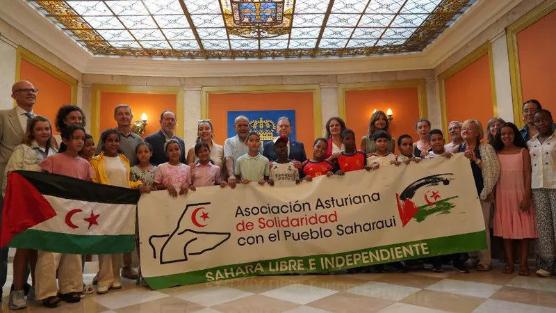 Oviedo acoge a 20 niños saharauis dentro del programa 'Vacaciones en Paz'