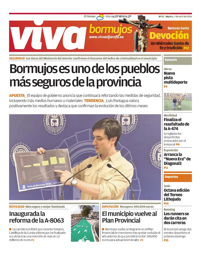 Bormujos presenta su revista municipal 'VIVA BORMUJOS' de abril