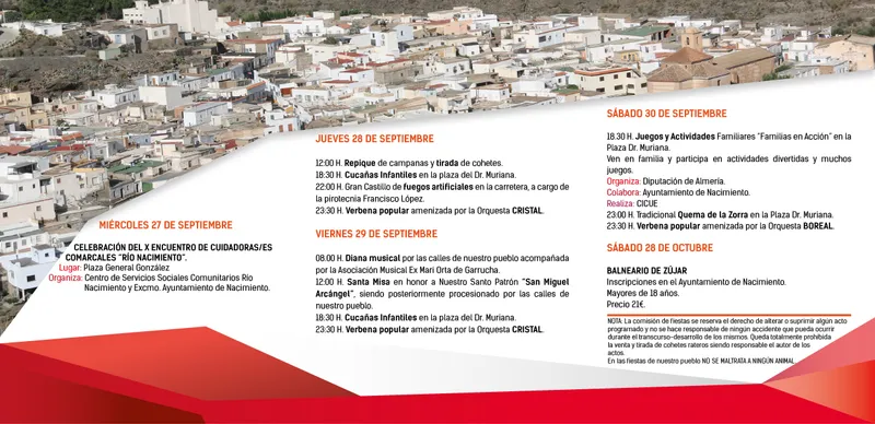 Nacimiento celebra sus fiestas patronales en honor a San Miguel