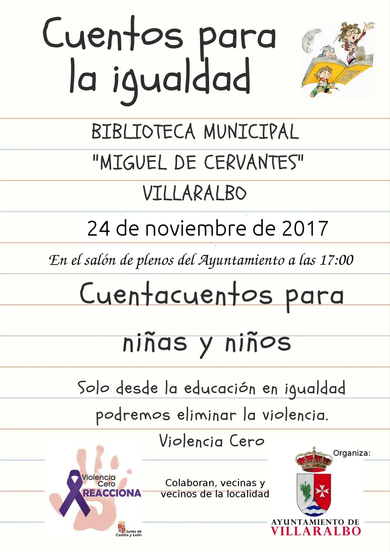 Villaralbo celebra el Día contra la Violencia de Género con un cuentacuentos por la igualdad