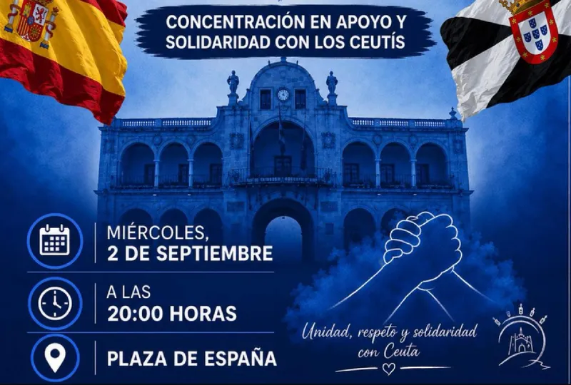 Lorca se une a la concentración de apoyo a Ceuta convocada por la FEMP
