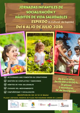 Campamento de verano 'Escuelas Campesinas' en Espirdo para niños de 6 a 12 años