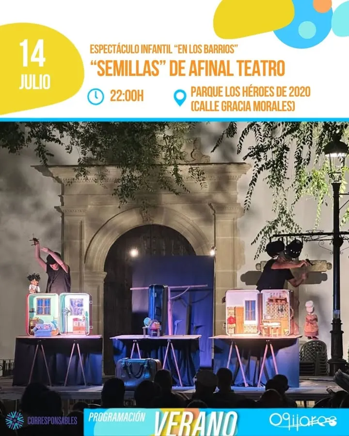 Ogíjares celebra el verano con teatro de títeres gratuito en el Parque Los Héroes
