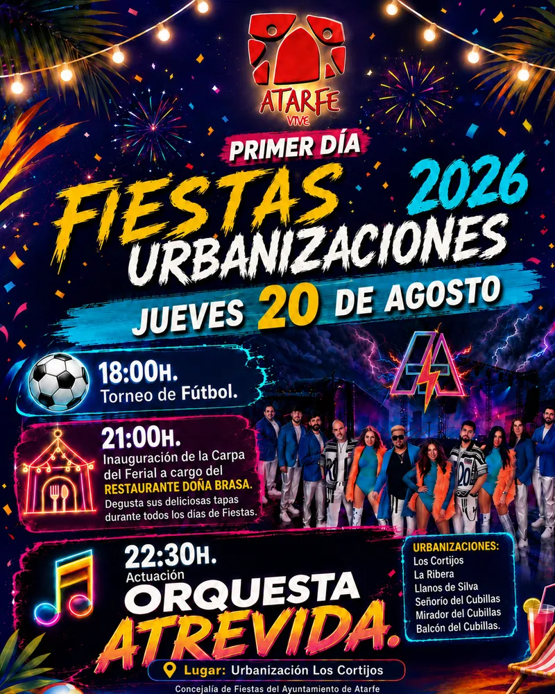 Atarfe celebra las Fiestas de las Urbanizaciones con un programa de cuatro días