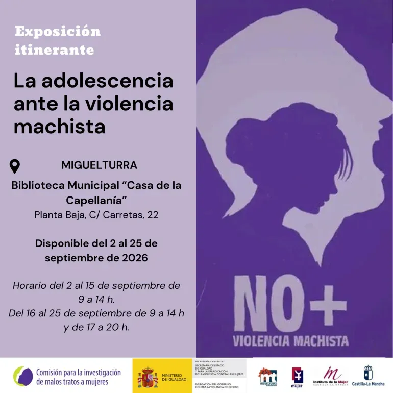 Miguelturra acoge la exposición 'La adolescencia ante la violencia machista'