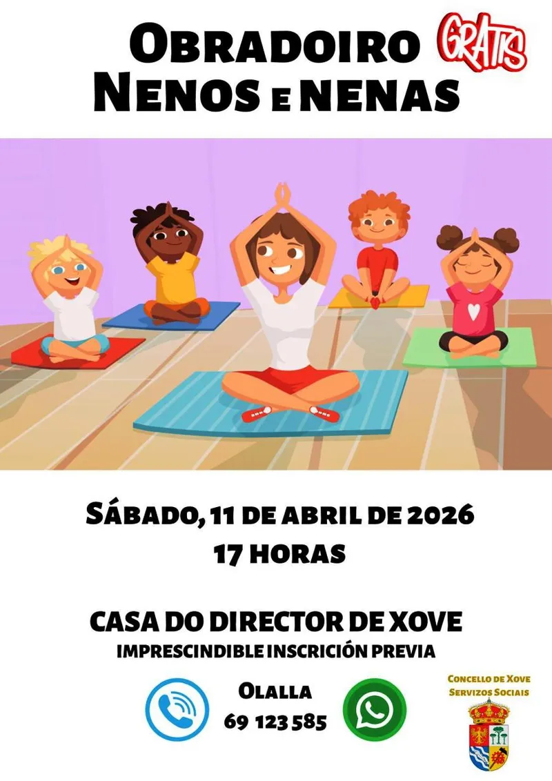 Xove organiza talleres infantiles para el verano 2026