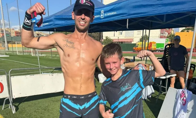 Padre e hijo de Casariche logran podios en la exigente prueba deportiva The Hybrid Run