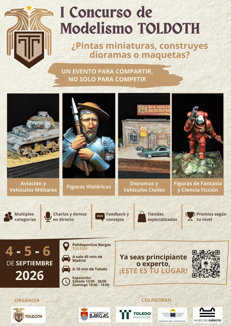 Bargas celebra el I Concurso de Modelismo TOLDOTH en septiembre
