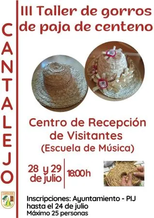Cantalejo celebra la III Edición del taller de gorros de paja de centeno