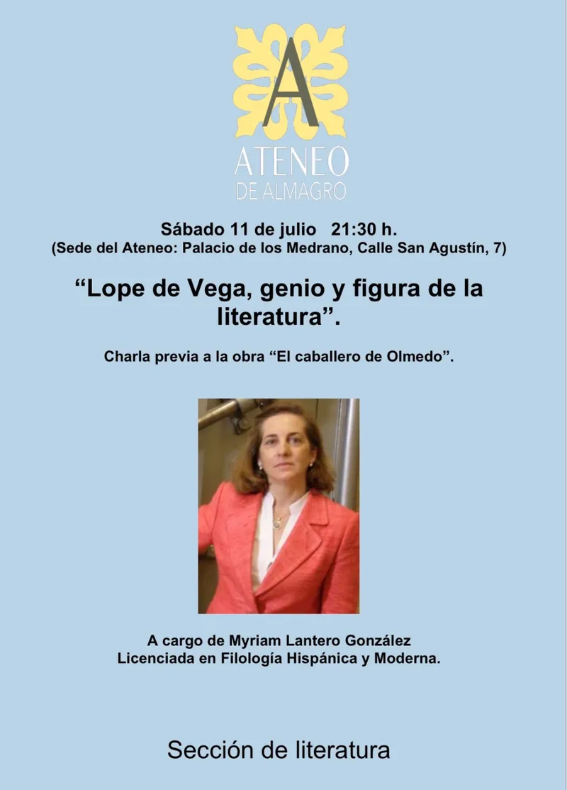 Myriam Lantero analiza la figura de Lope de Vega en Almagro