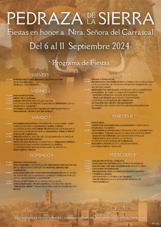Pedraza de la Sierra celebra sus fiestas patronales en honor a Nuestra Señora del Carrascal