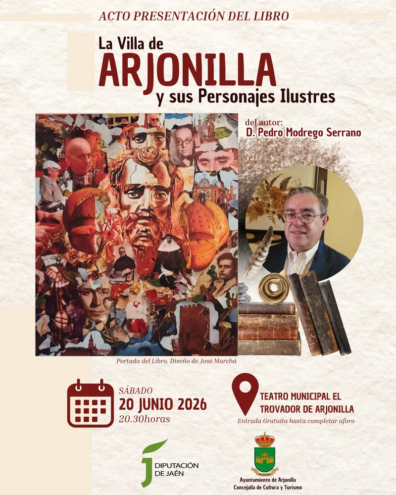 Arjonilla presenta un libro sobre sus personajes ilustres con apoyo de la Diputación