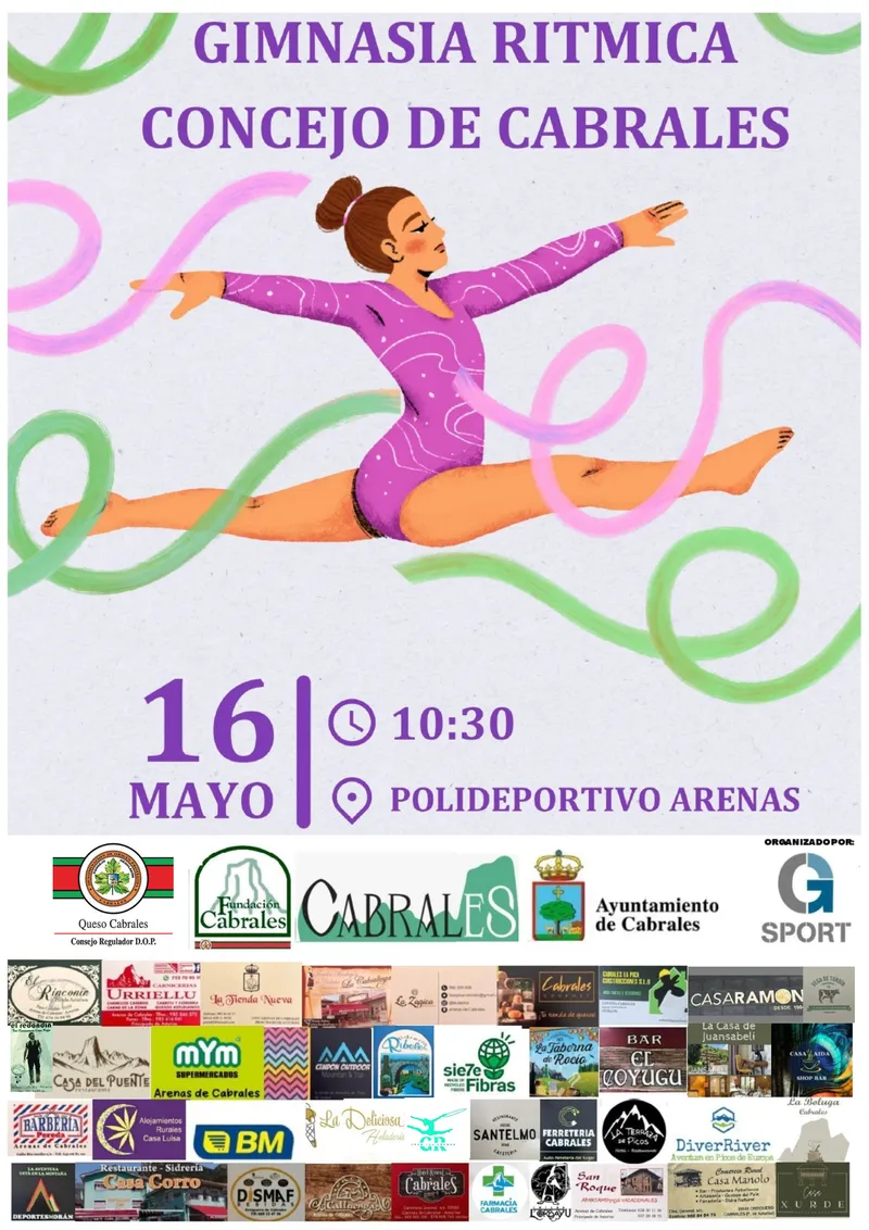Cabrales acoge el I Campeonato de Gimnasia Rítmica con participación local
