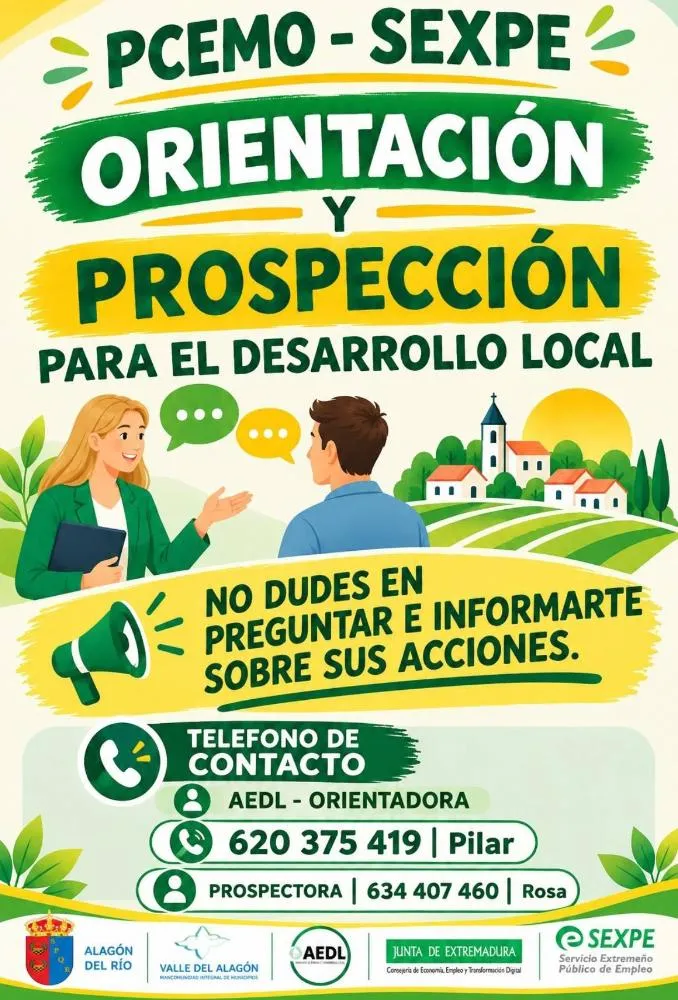 Carcaboso ofrece asesoramiento laboral gratuito para desempleados y autónomos