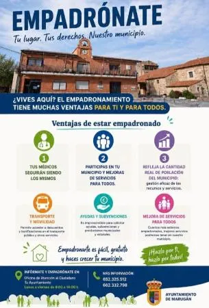 Marugán anima a sus vecinos a empadronarse para acceder a servicios y ayudas
