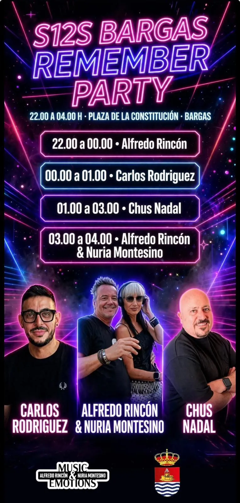 Bargas revive la música remember con la S12S Bargas Remember Party