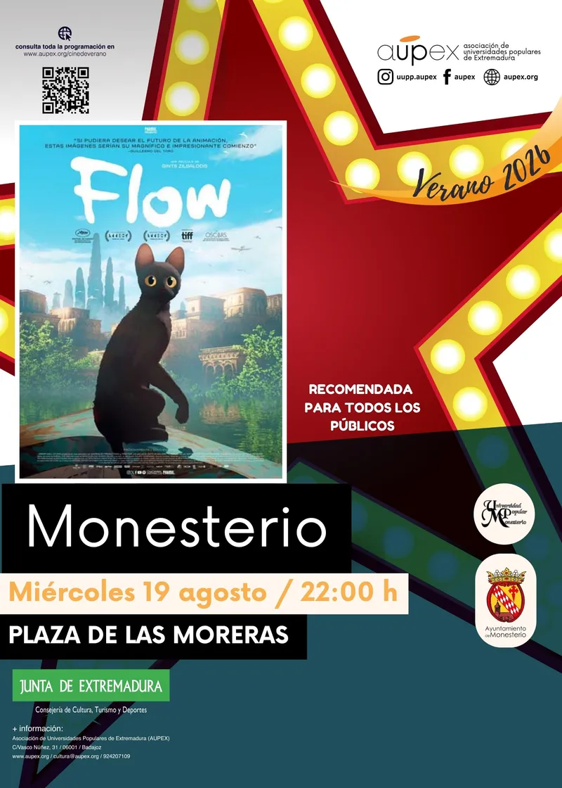Monesterio proyectará cine de verano gratuito en agosto
