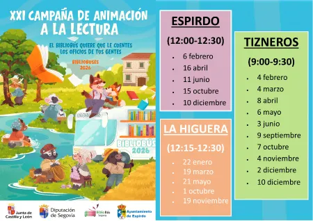 Espirdo publica el calendario del bibliobús y el punto limpio para 2025