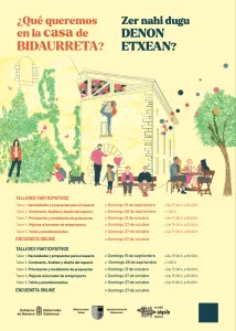 Bidaurreta organiza talleres participativos para el diseño de espacios públicos
