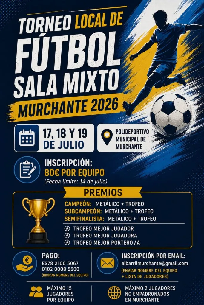 Murchante celebra su torneo de fútbol sala mixto con gran participación