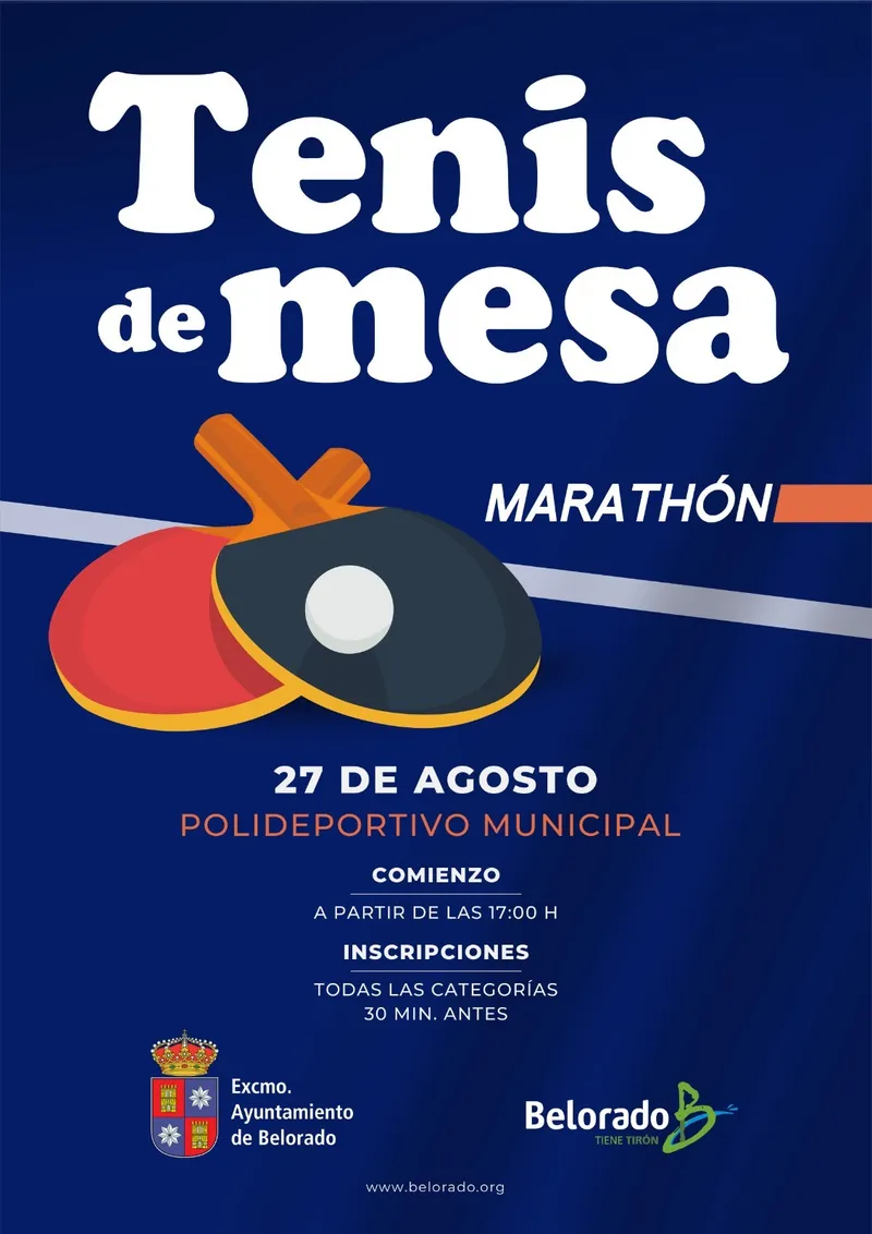 Belorado celebra un Maratón de Ping Pong el 27 de agosto