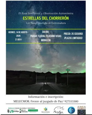 Moraleja celebra una ruta senderista nocturna con observación astronómica