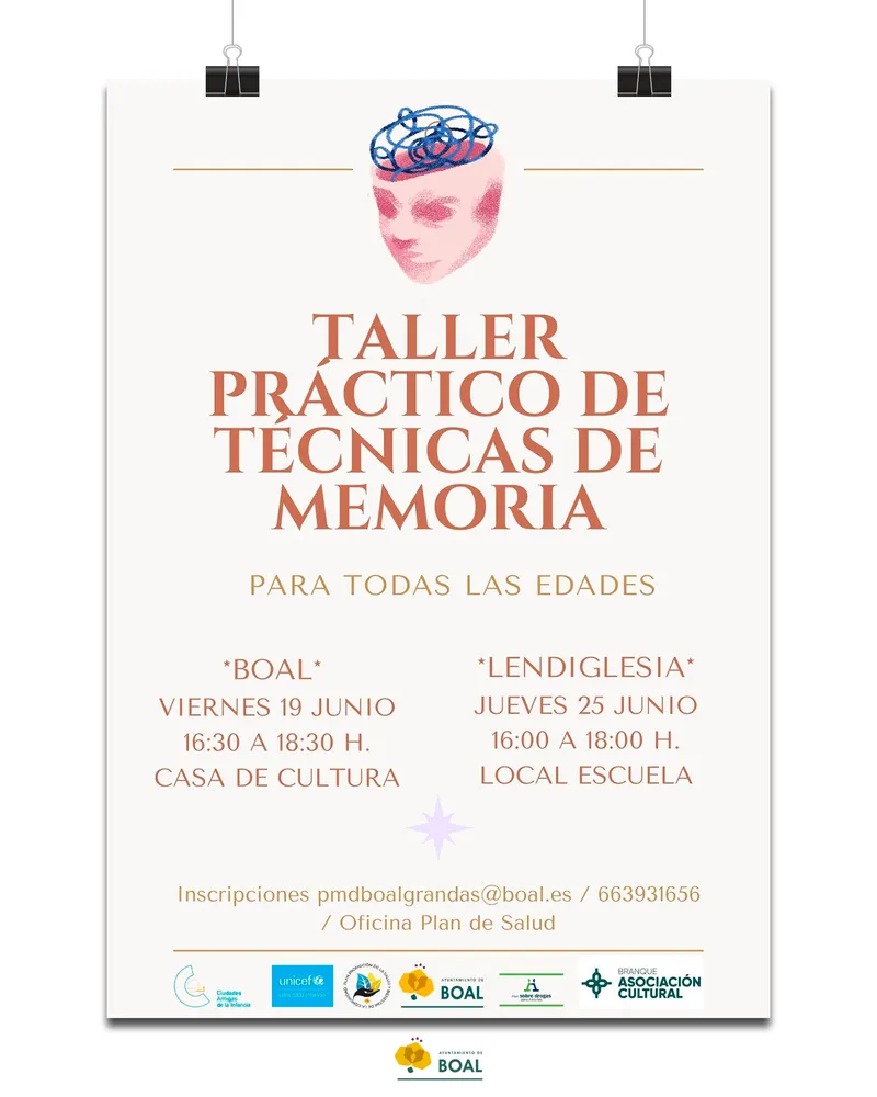 Boal organiza talleres para ejercitar la memoria y mejorar la salud cognitiva