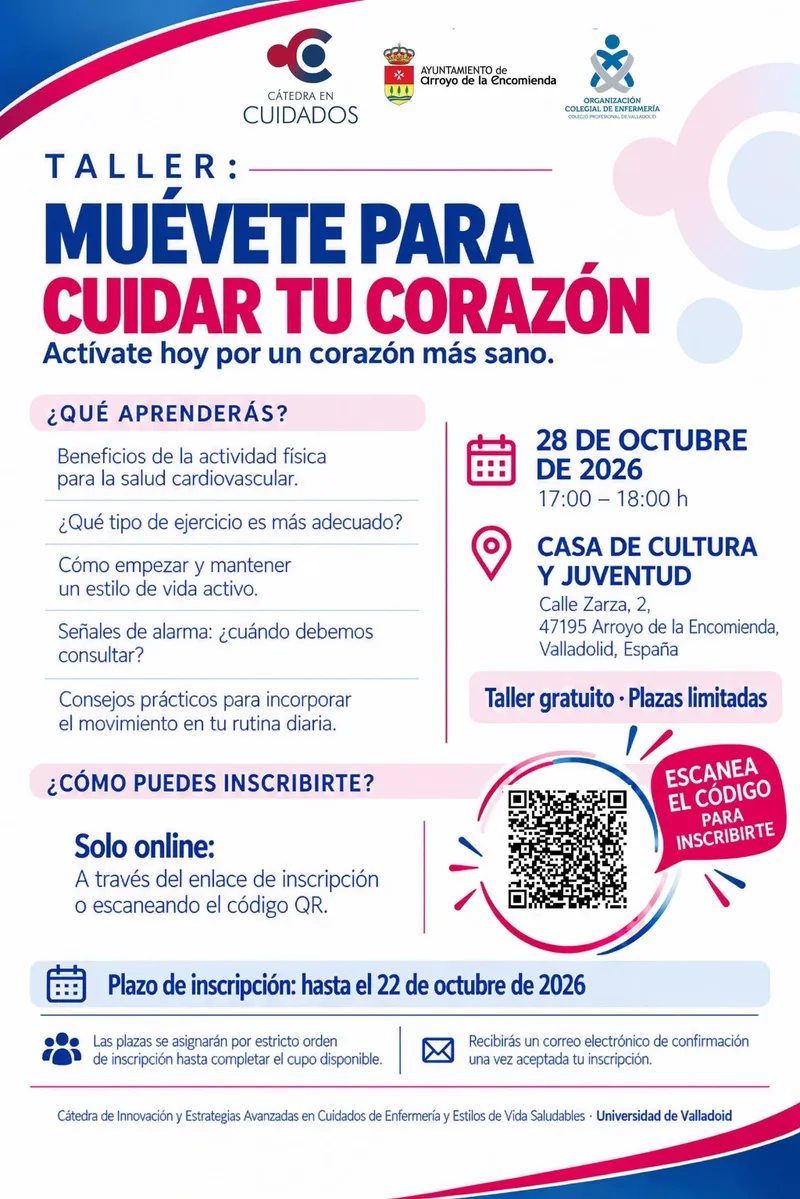 Arroyo de la Encomienda celebra un taller gratuito sobre salud cardiovascular