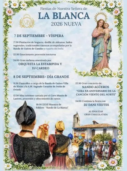 Nueva de Llanes celebra las Fiestas de Nuestra Señora de la Blanca con un programa variado