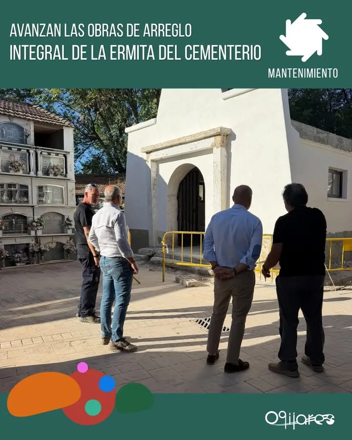 Rehabilitación integral de la ermita del Cementerio de Ogíjares tras los daños de la DANA