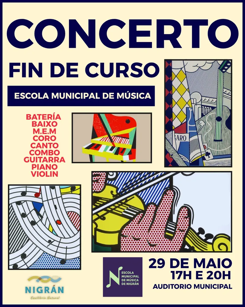 La Escola Municipal de Música de Nigrán celebra su concierto de fin de curso