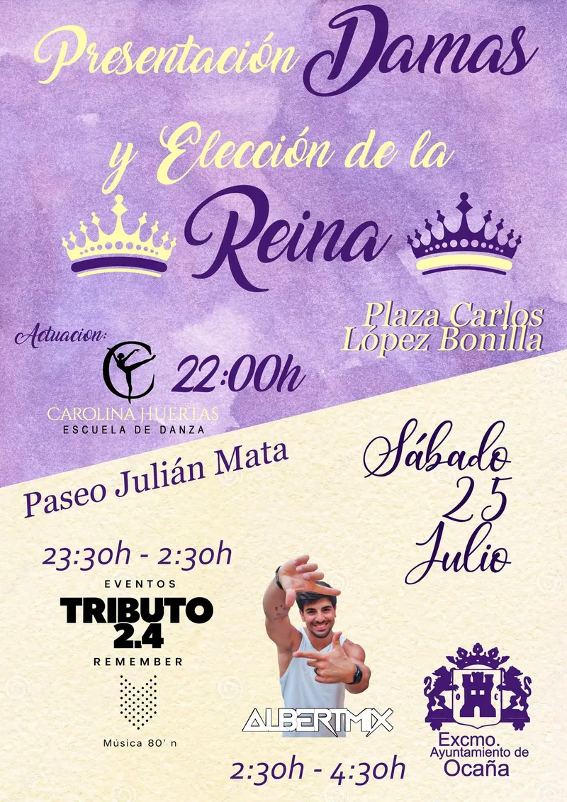 Ocaña elige a su Reina de las Fiestas en un acto el 25 de julio
