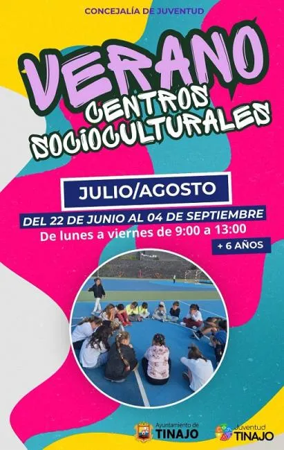 Tinajo celebra el verano con actividades infantiles en sus centros socioculturales