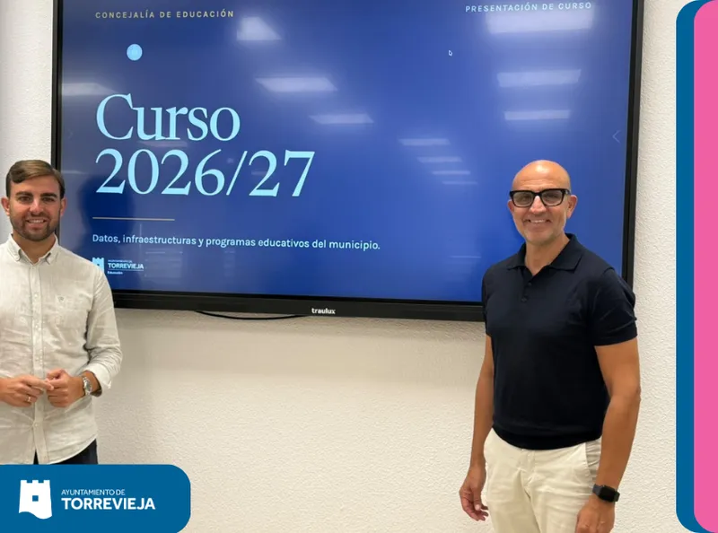 Torrevieja arranca el curso 2026/2027 con 17.002 alumnos y diez programas educativos