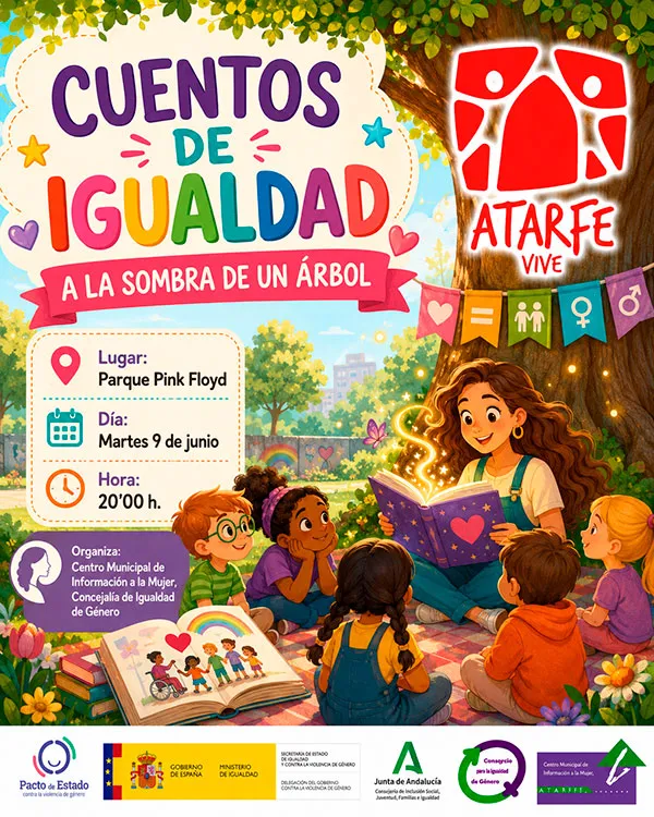 Cuentos de igualdad para familias en el Parque Pink Floyd de Atarfe