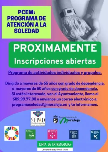 Moraleja lanza el Programa de Atención a la Soledad para mayores y dependientes