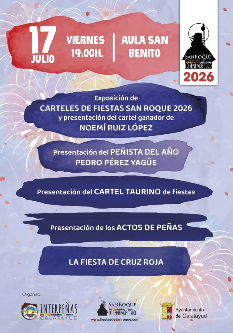 Calatayud presenta la programación de las fiestas de San Roque 2026