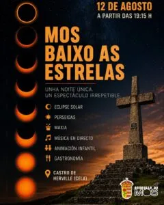 Mos celebra 'Mos Baixo as Estrelas' con eclipse solar y lluvia de Perseidas