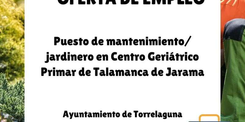 Centro Geriátrico PRIMAR busca personal de mantenimiento en Talamanca de Jarama