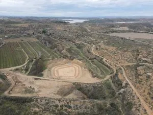 Avanzan las obras de restauración del antiguo cauce del río Guadalope en Caspe