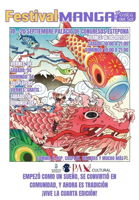 Estepona se prepara para acoger la cuarta edición del Festival Manga de la Costa del Sol