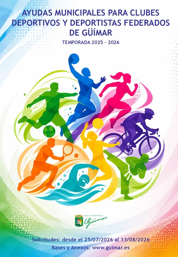Güímar abre convocatoria de ayudas para clubes y deportistas federados temporada 2025-2026