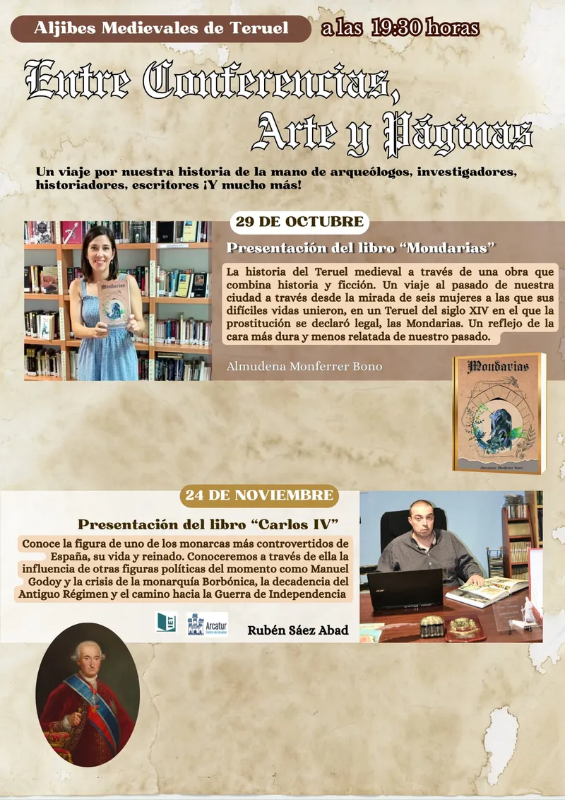 Presentación del libro «Mondarias» en los Aljibes Medievales de Teruel