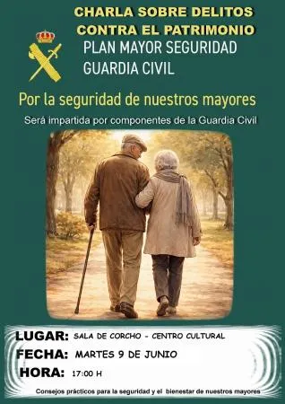 Cantalejo organiza una charla de la Guardia Civil sobre delitos contra el patrimonio para mayores