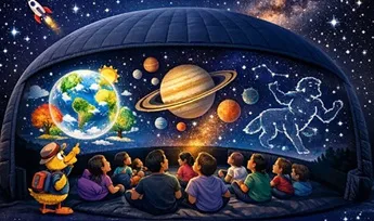 El Parque de Santa Eugenia acoge un planetario móvil para viajar por el universo