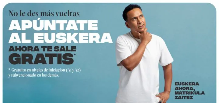 Lanzan la campaña "Euskera ahora" para facilitar el aprendizaje del euskera en Navarra