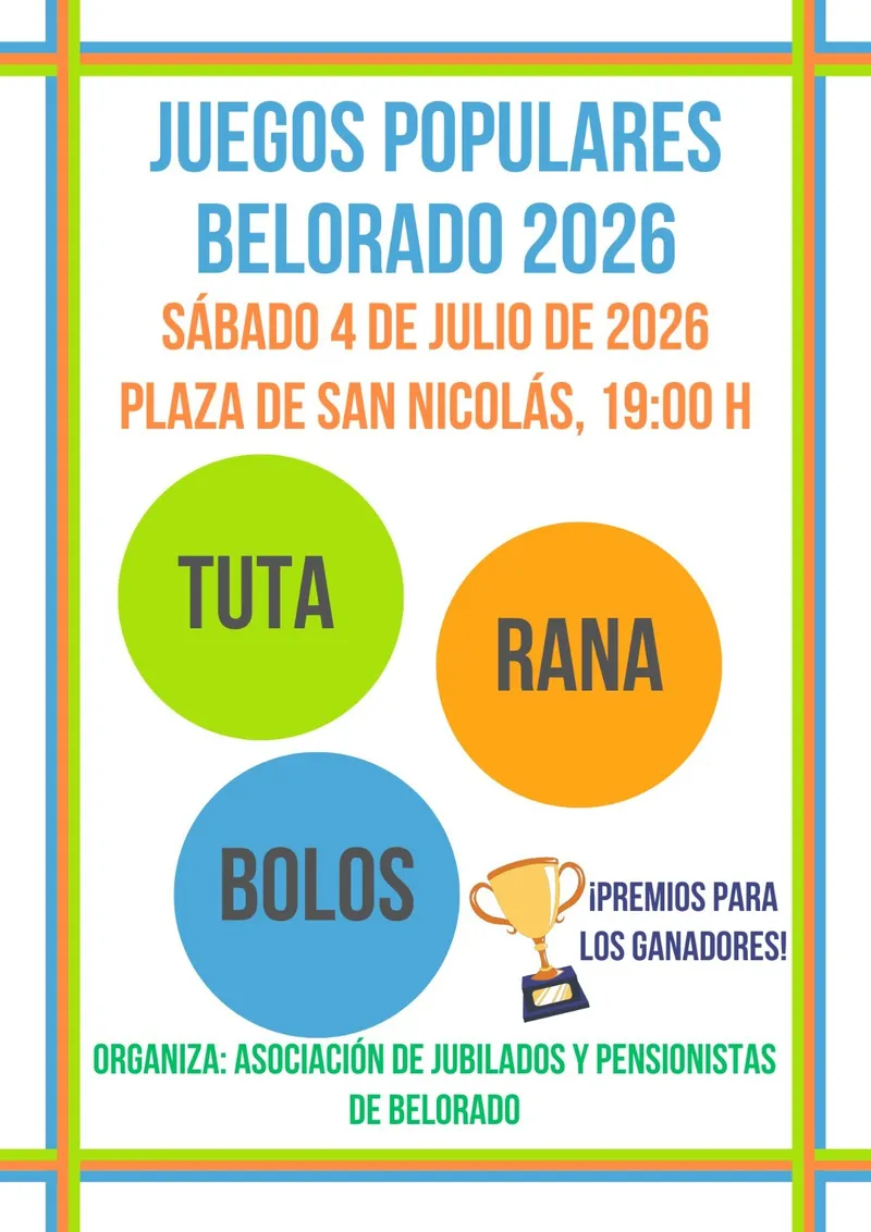 Belorado celebra sus Juegos Populares con Tuta, Rana y Bolos el 4 de julio