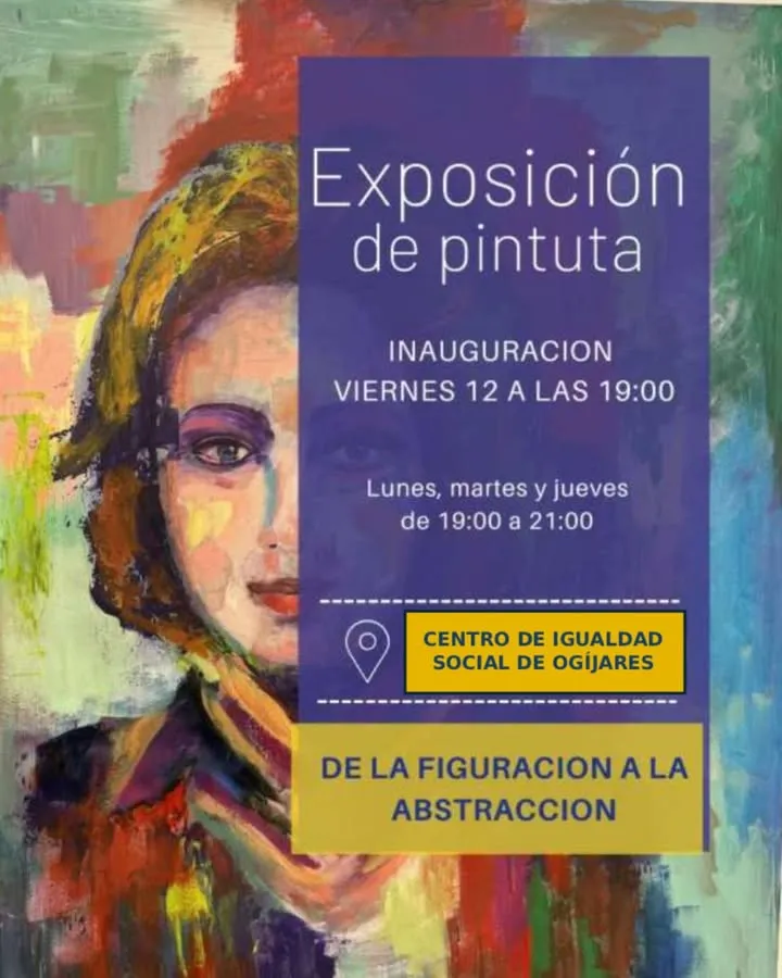 Encarnita Hitos expone su obra pictórica en el Centro de Igualdad de Ogíjares