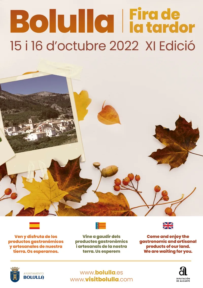 Bolulla celebra la XI Fira de la Tardor con gastronomía, artesanía y música