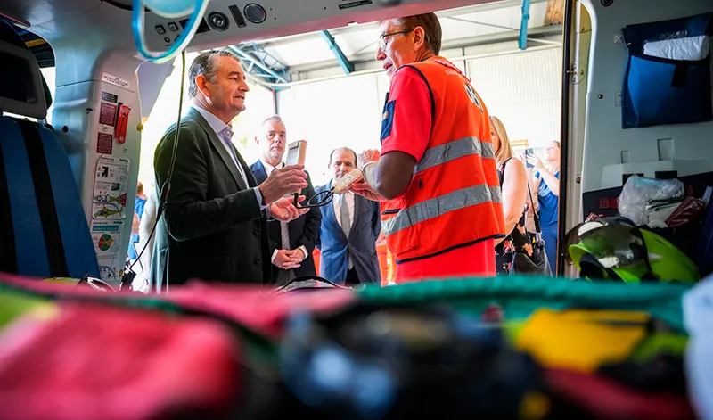 Andalucía completa la transfusión sanguínea aérea para emergencias críticas
